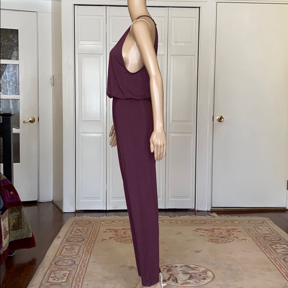 Rachel Pally Maisie Blouson Jumpsuit Maroon size M - Picture 4 of 8